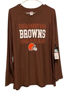 NWT. NFL Team Apparel Brown’s Men’s Sleepshirt.  Size L